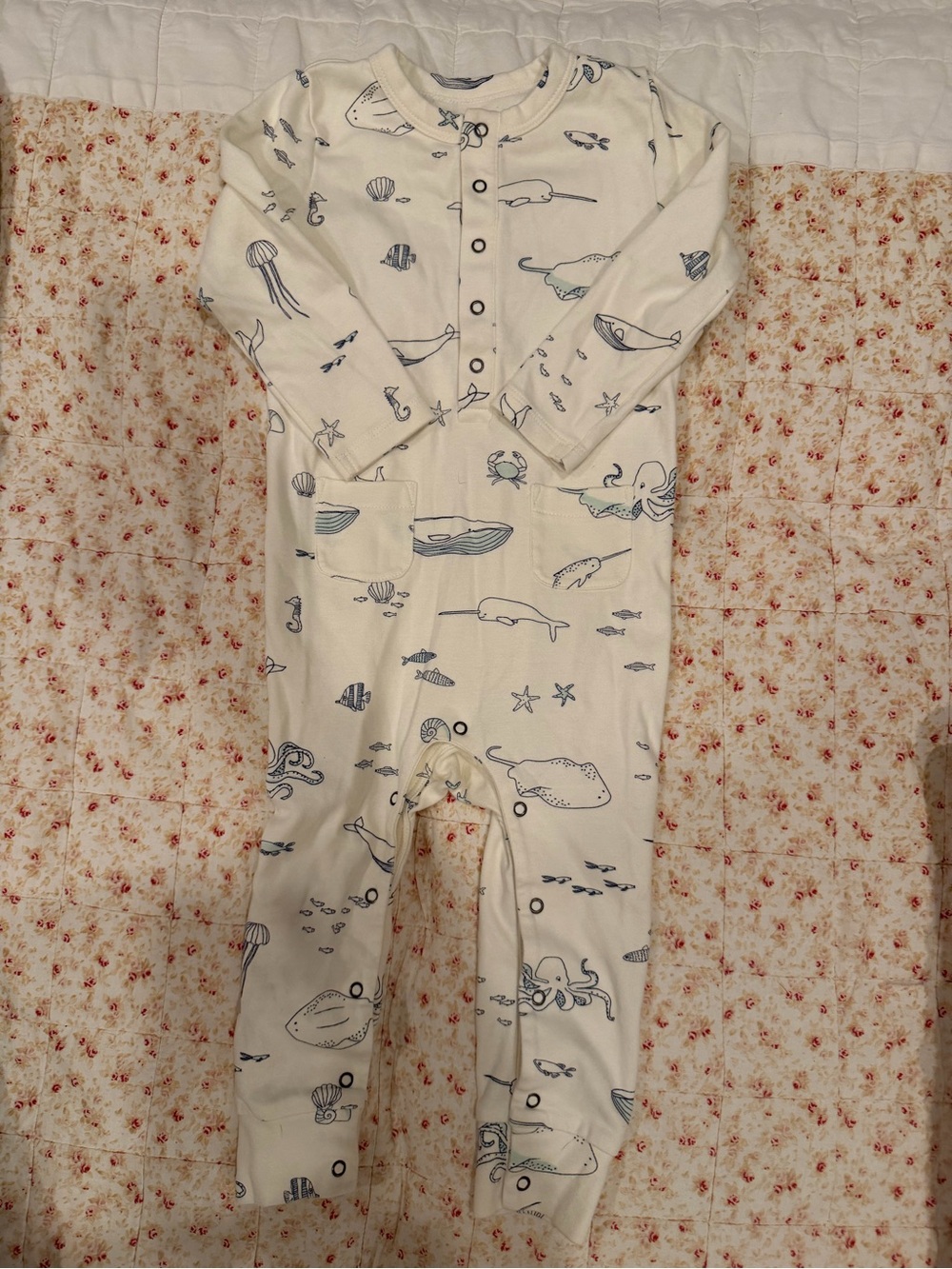 Pehr Cream Nautical Print One-Piece